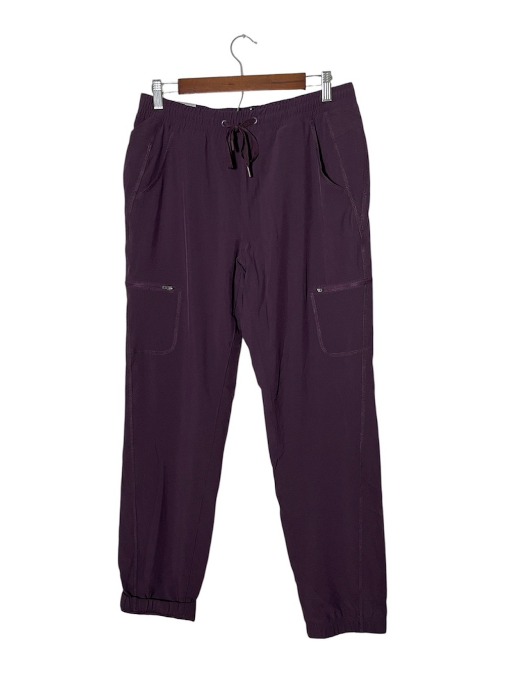 Eddie Bauer Womens Fleece-Lined Cargo Pants Purple Size 6 1536440 29 Inseam